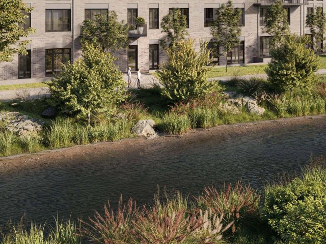 Aussenansicht Friedrichs Ufer vom Wasser